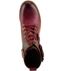 L'ARTISTE Martinela Floral Ornamented Leather Booties