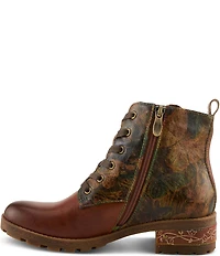 L'ARTISTE Martinela Floral Ornamented Leather Booties