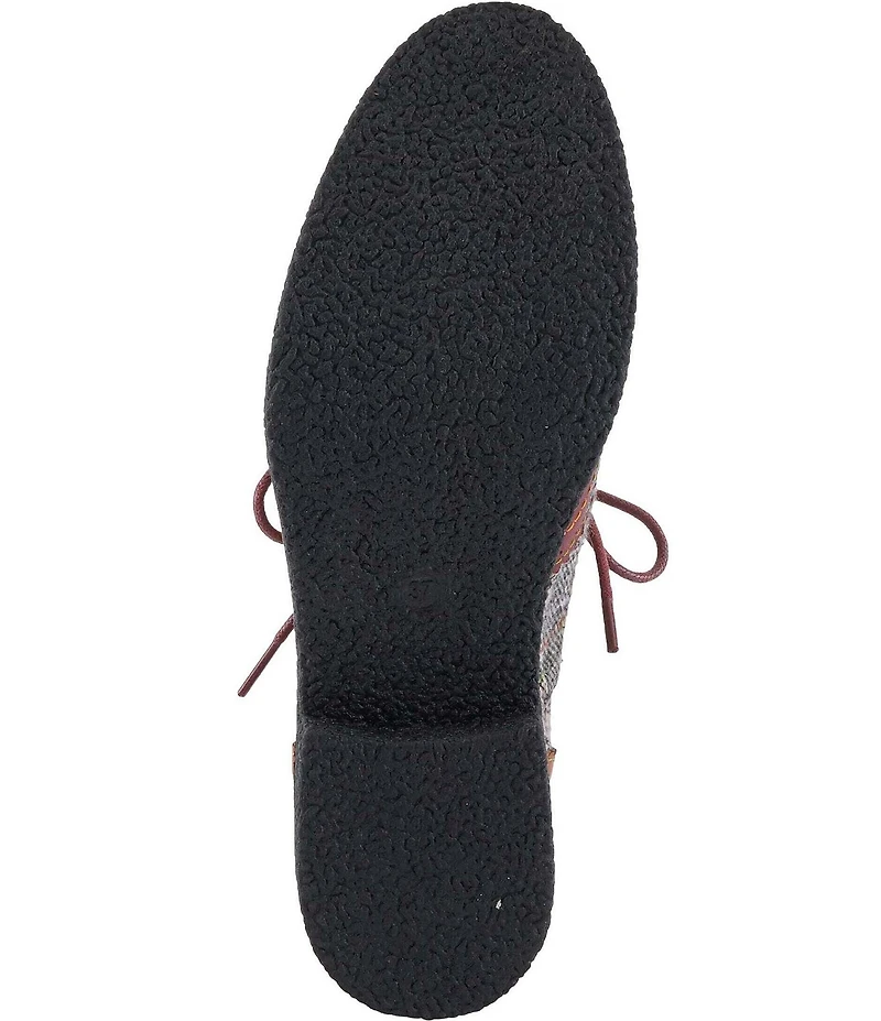 L'ARTISTE Muggiasti Plaid Brogue Oxfords