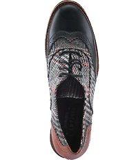 L'ARTISTE Muggiasti Plaid Brogue Oxfords