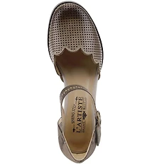 L'ARTISTE Parchelle Perforated Leather Pumps