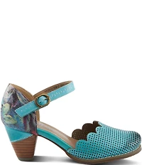 L'ARTISTE Parchelle Perforated Leather Pumps