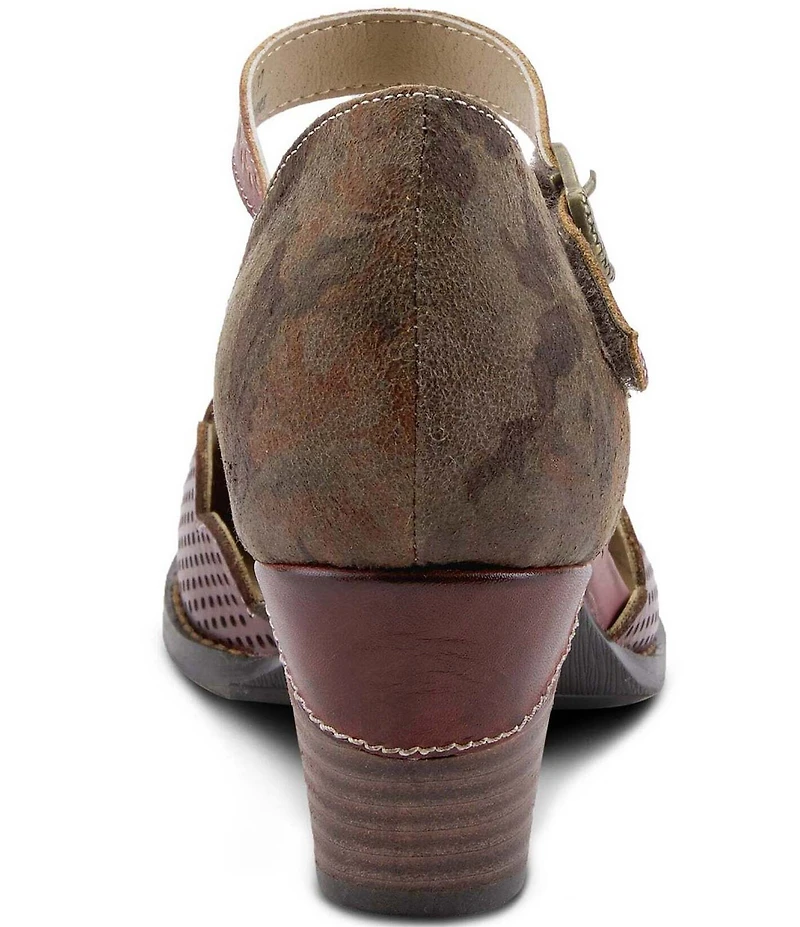 L'ARTISTE Parchelle Perforated Leather Pumps