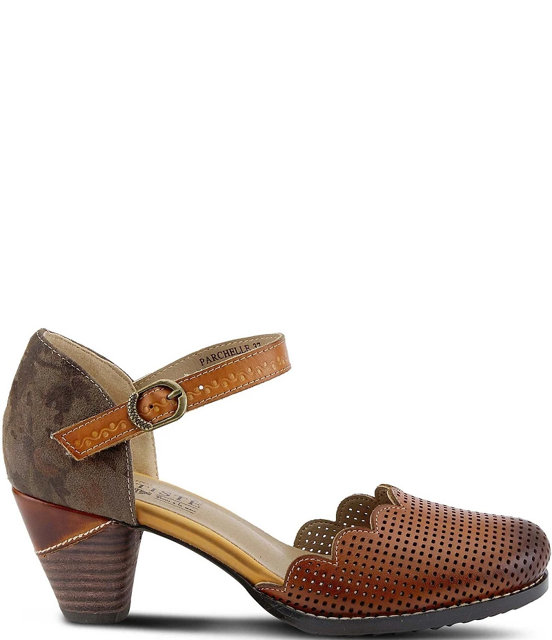 L'ARTISTE Parchelle Perforated Leather Pumps