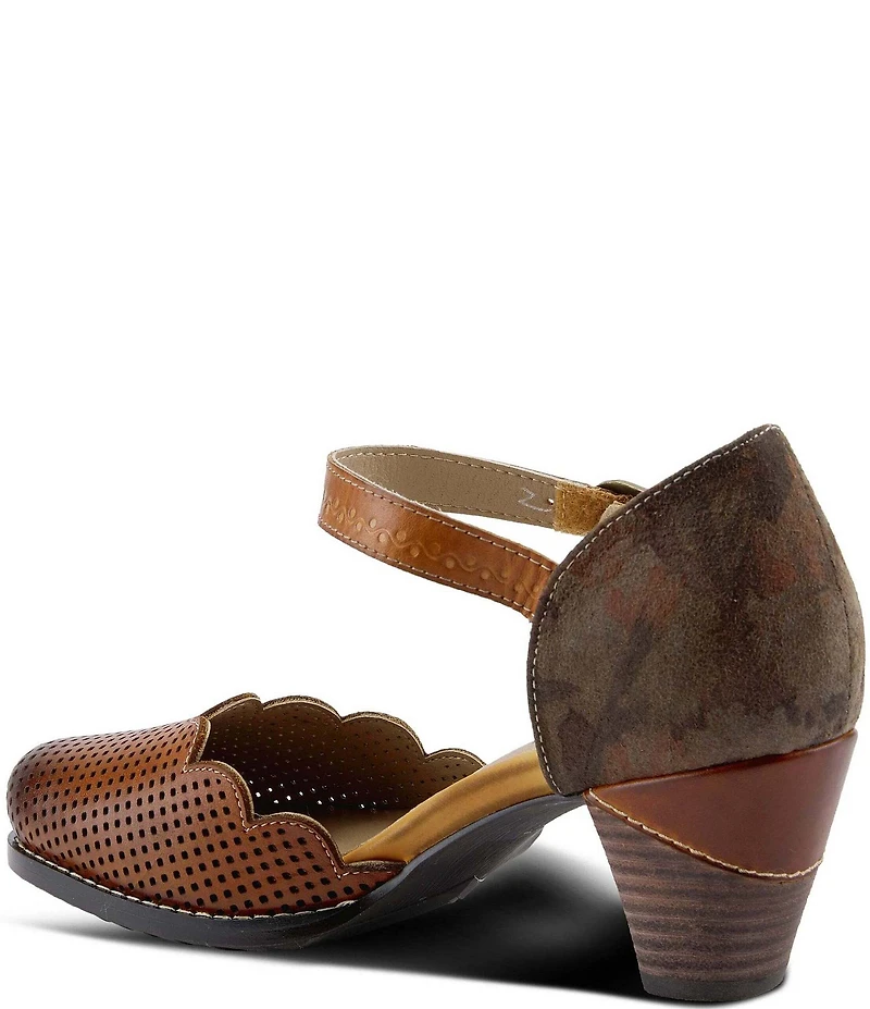 L'ARTISTE Parchelle Perforated Leather Pumps