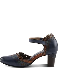 L'ARTISTE Sayyes Perforated Leather Mary Jane Pumps