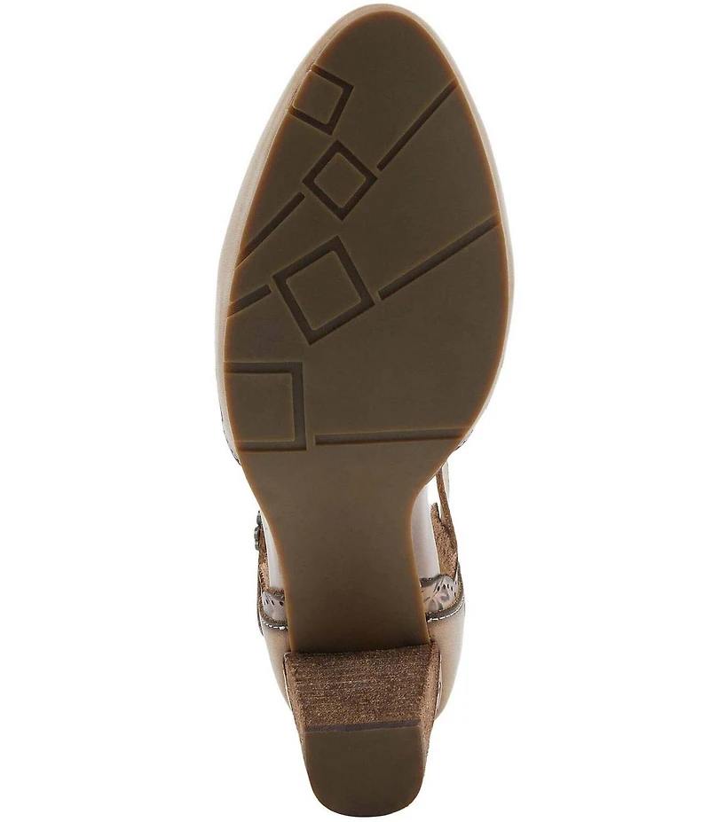 L'ARTISTE Sayyes Perforated Leather Mary Jane Pumps