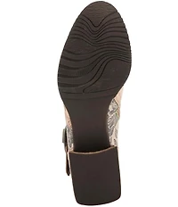 L`ARTISTE Sipperb Leather Faux Fur Lined Buckle Strap Hardware Ankle Booties