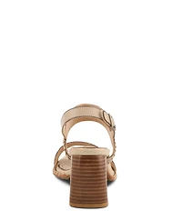 L'ARTISTE Starstud Leather Slingback Sandals
