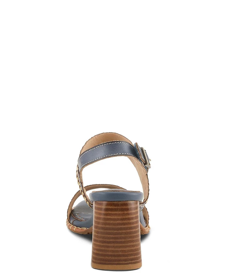 L'ARTISTE Starstud Leather Slingback Sandals