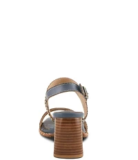 L'ARTISTE Starstud Leather Slingback Sandals