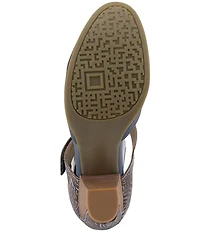 L'ARTISTE Toolie Tooled Leather Mary Jane Pumps