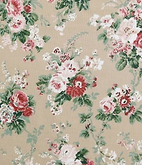 Laura Ashley 200-Thread Count Ashfield Floral Printed Pattern Cotton Percale Sheet Set