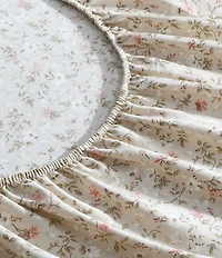 Laura Ashley 300-Thread Count Bonnie Floral Cotton Sateen Sheet Set