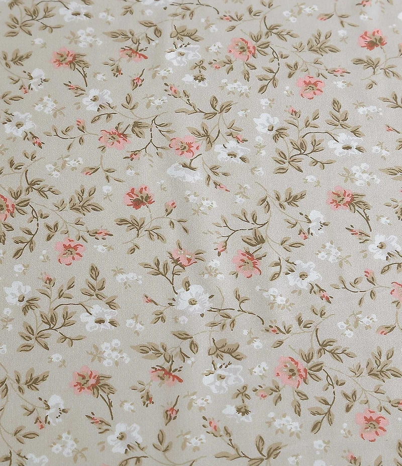 Laura Ashley 300-Thread Count Bonnie Floral Cotton Sateen Sheet Set