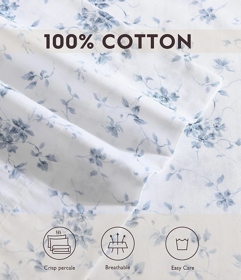 Laura Ashley 300-Thread Count Garden Muse Sheet Set