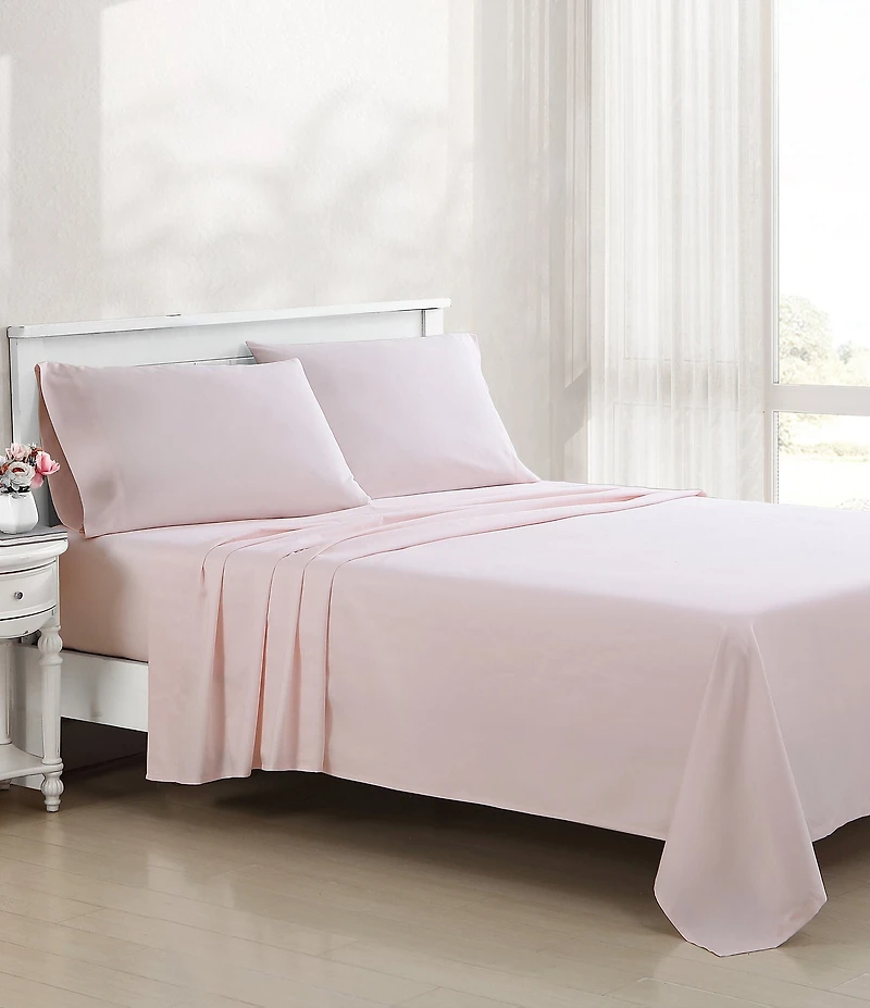 Laura Ashley 800-Thread Count Solid Sateen Sheet Set