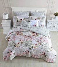 Laura Ashley Ailyn Patchwork Floral Comforter and Pillow Set