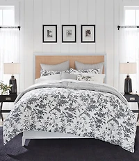 Laura Ashley Amberley Floral Toile Comforter Bonus Set