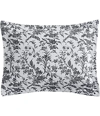 Laura Ashley Amberley Daybed Floral Toile Print Quilt & Sham Set
