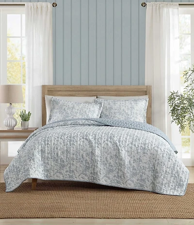 Laura Ashley Amberly Seersucker Reversible Quilt Mini Set