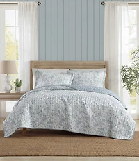 Laura Ashley Amberly Seersucker Reversible Quilt Mini Set