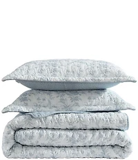Laura Ashley Amberly Seersucker Reversible Quilt Mini Set