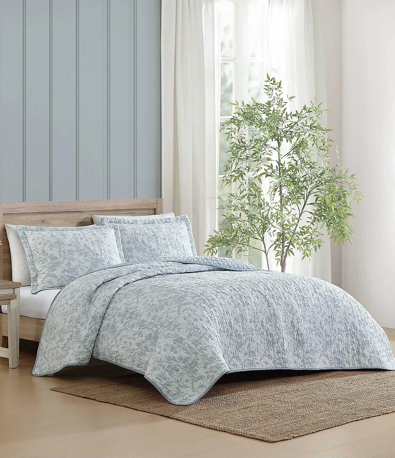 Laura Ashley Amberly Seersucker Reversible Quilt Mini Set
