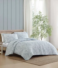 Laura Ashley Amberly Seersucker Reversible Quilt Mini Set