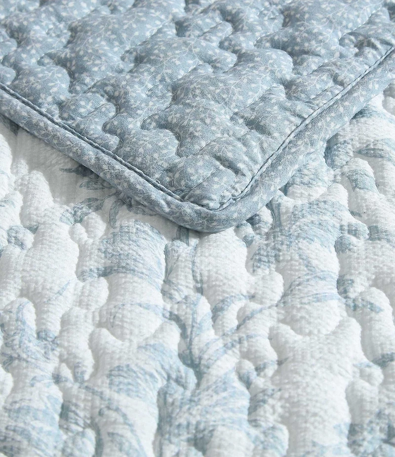 Laura Ashley Amberly Seersucker Reversible Quilt Mini Set