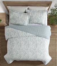 Laura Ashley Amberly Seersucker Reversible Quilt Mini Set