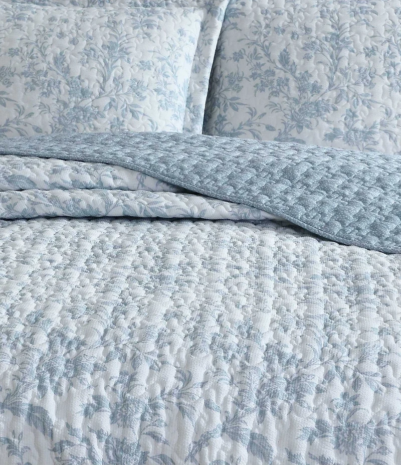 Laura Ashley Amberly Seersucker Reversible Quilt Mini Set