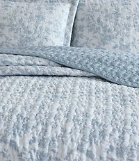 Laura Ashley Amberly Seersucker Reversible Quilt Mini Set