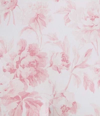 Laura Ashley Anja Textured Toile Floral Reversible Comforter Mini Set