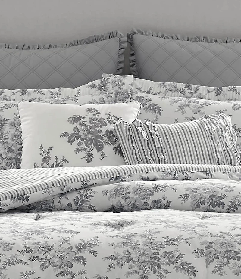 Laura Ashley Annalise 6-Piece Floral Comforter Set