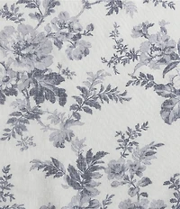 Laura Ashley Annalise Floral Toile Tie Up Window Valance