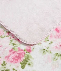 Laura Ashley Ashfield Printed Plush Reversible Throw Blanket