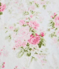 Laura Ashley Ashfield Printed Plush Reversible Throw Blanket