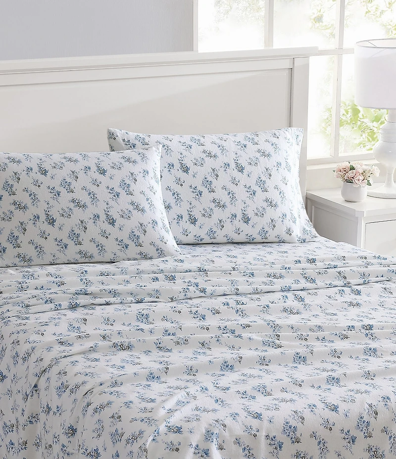 Laura Ashley Audrey Cotton Flannel Sheet Set