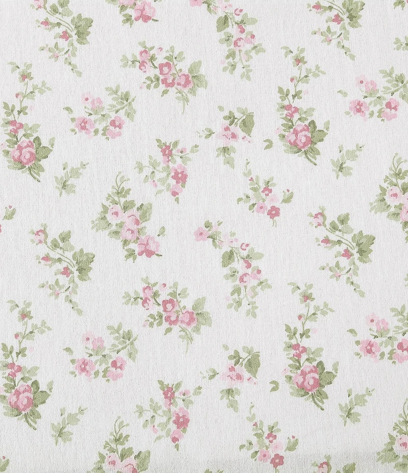 Laura Ashley Audrey Pink Floral Cotton Flannel Sheet Set