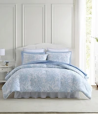 Laura Ashley Bedford Floral Printed Reversible Comforter Mini Set