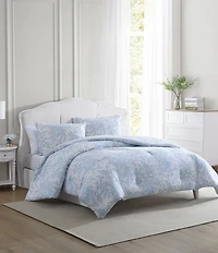 Laura Ashley Bedford Floral Printed Reversible Comforter Mini Set