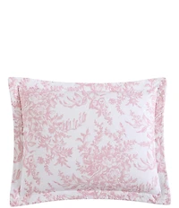 Laura Ashley Bedford Pink Floral Cotton Reversible Quilt Mini Set