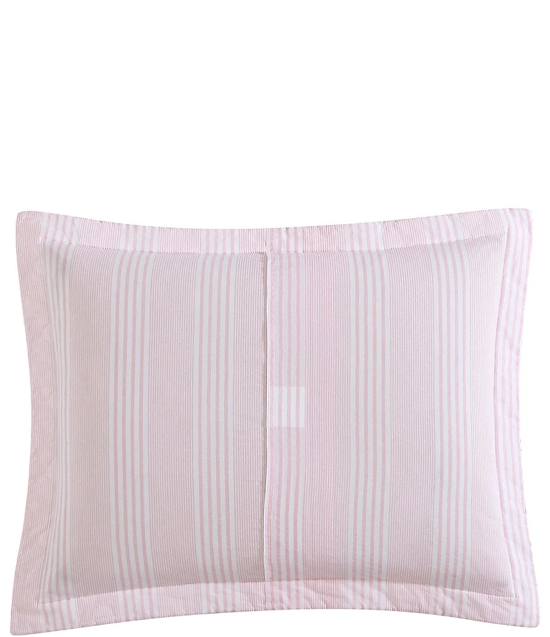 Laura Ashley Bedford Pink Floral Cotton Reversible Quilt Mini Set