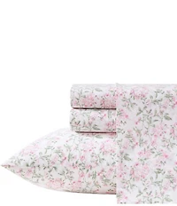Laura Ashley Blossom Bliss Floral Cotton Percale Sheet Set