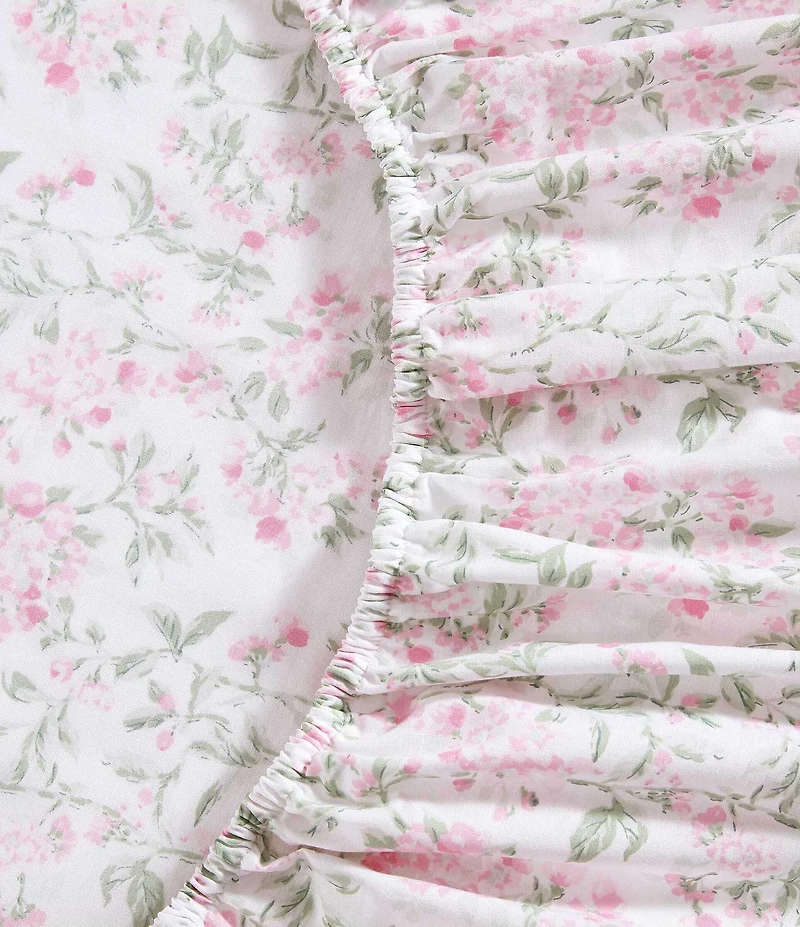 Laura Ashley Blossom Bliss Floral Cotton Percale Sheet Set