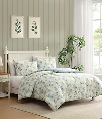 Laura Ashley Blossom Dance Cotton Reversible Comforter Mini Set