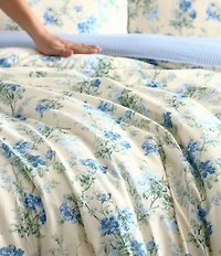 Laura Ashley Blossom Dance Cotton Reversible Comforter Mini Set