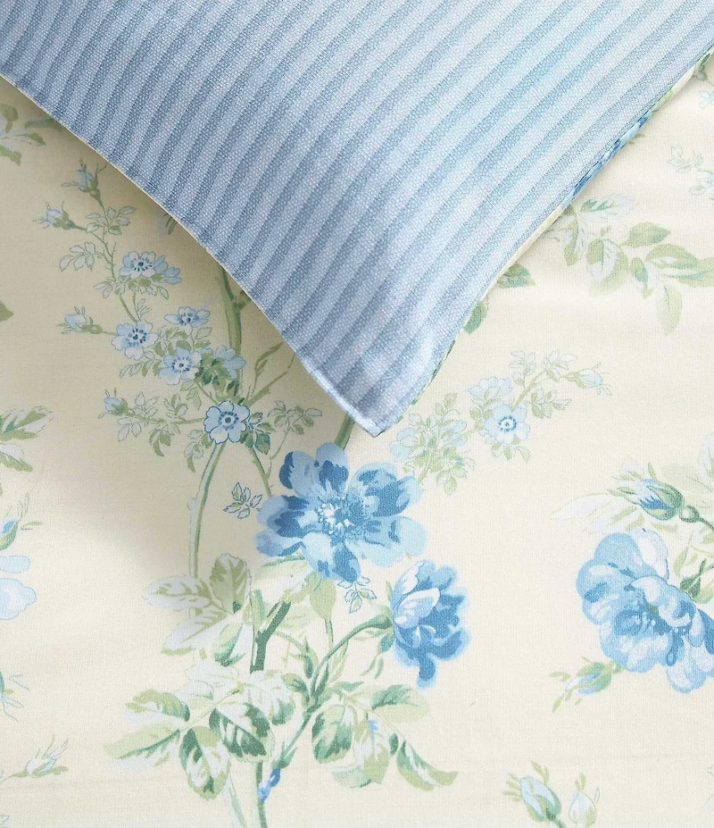 Laura Ashley Blossom Dance Cotton Reversible Comforter Mini Set