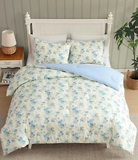 Laura Ashley Blossom Dance Cotton Reversible Comforter Mini Set